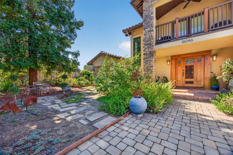 Entry courtyard and paver walkway