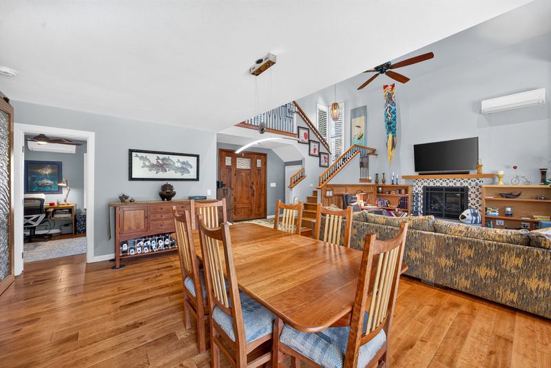 Dining area open to the family room